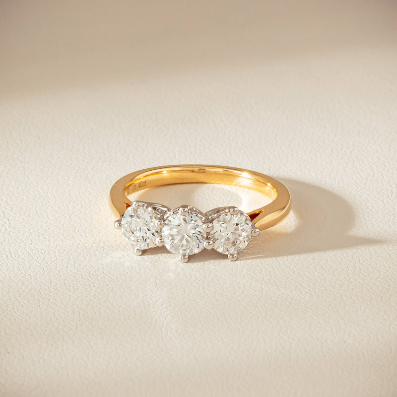 18ct Yellow Gold 1.40ct Diamond Coronado Ring - Ring - Walker & Hall