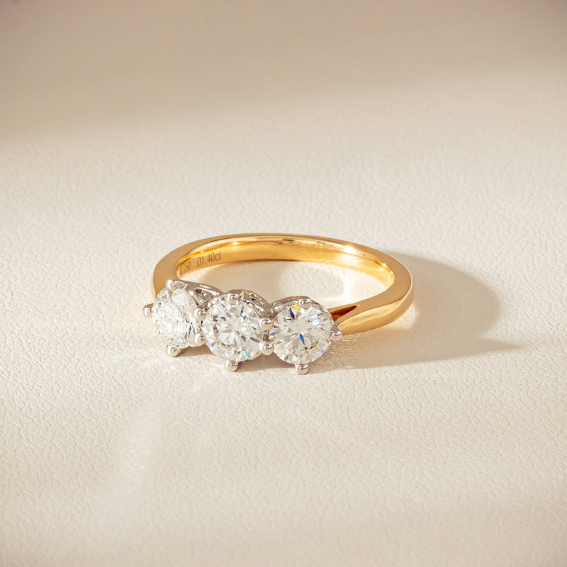 18ct Yellow Gold 1.40ct Diamond Coronado Ring - Ring - Walker & Hall