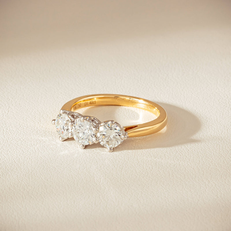 18ct Yellow Gold 1.40ct Diamond Coronado Ring - Ring - Walker & Hall