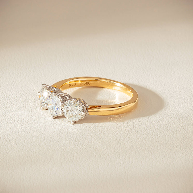 18ct Yellow Gold 1.40ct Diamond Coronado Ring - Ring - Walker & Hall