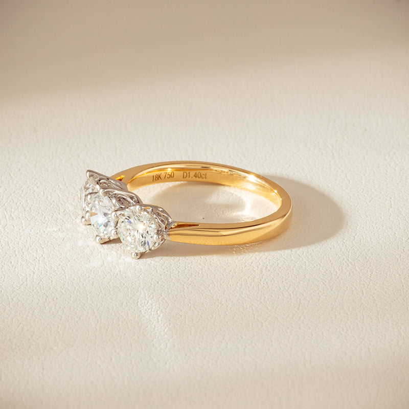 18ct Yellow Gold 1.40ct Diamond Coronado Ring - Ring - Walker & Hall