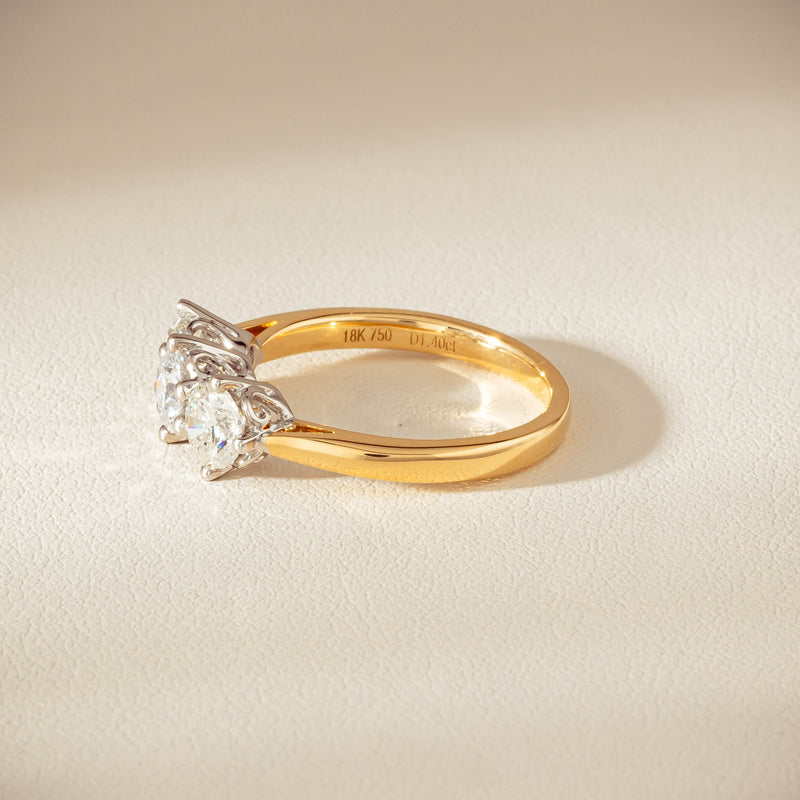 18ct Yellow Gold 1.40ct Diamond Coronado Ring - Ring - Walker & Hall