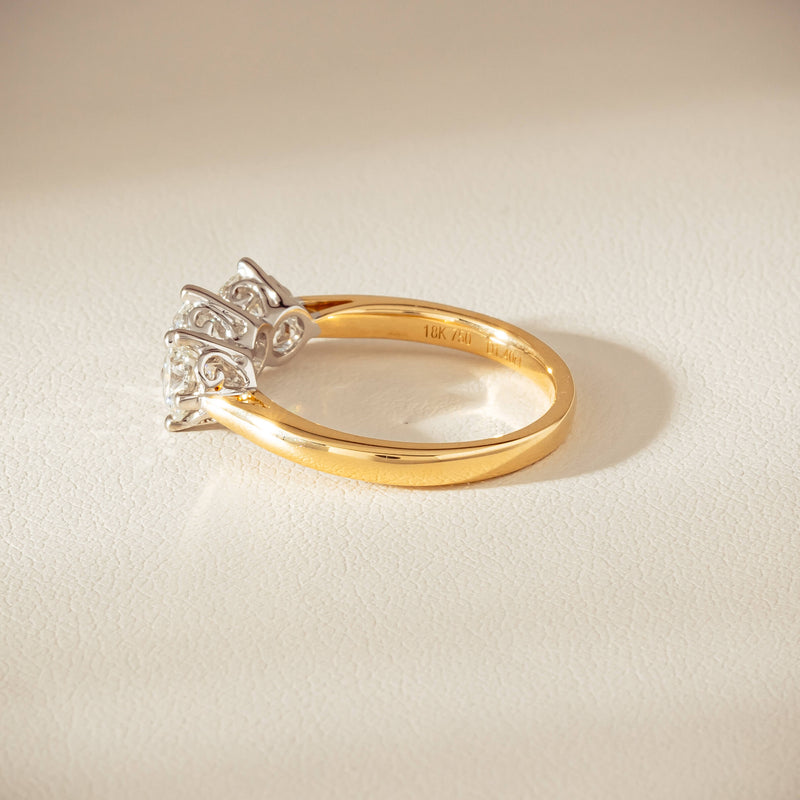 18ct Yellow Gold 1.40ct Diamond Coronado Ring - Ring - Walker & Hall