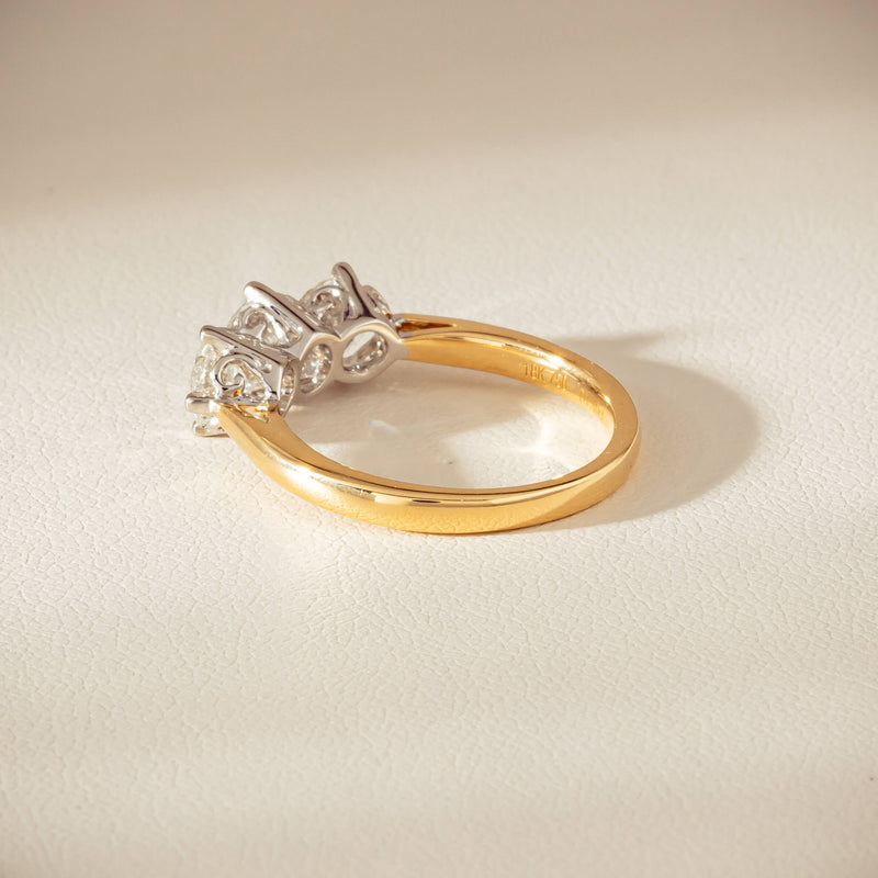 18ct Yellow Gold 1.40ct Diamond Coronado Ring - Ring - Walker & Hall