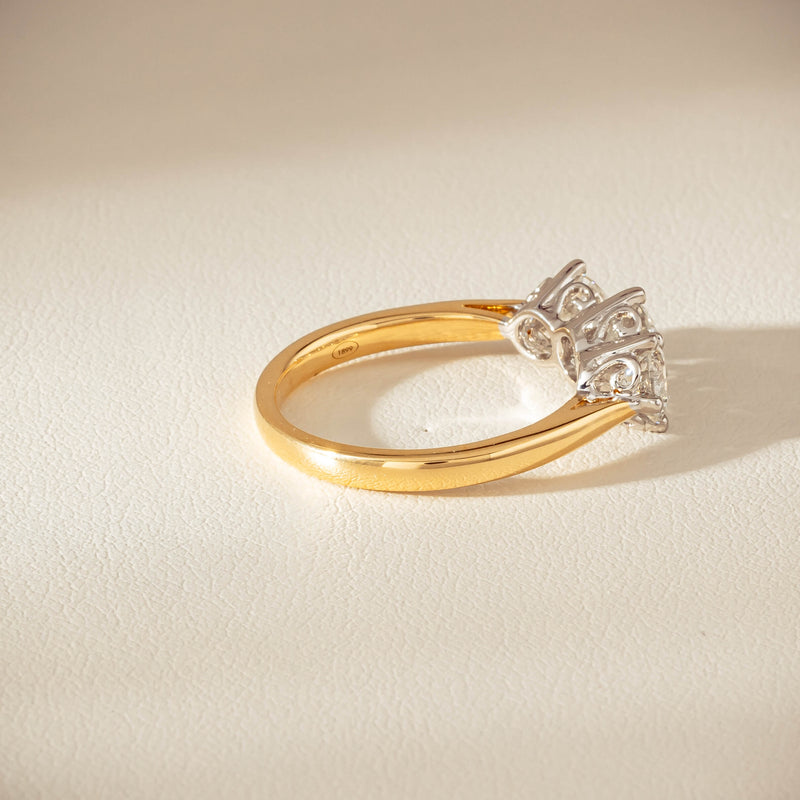 18ct Yellow Gold 1.40ct Diamond Coronado Ring - Ring - Walker & Hall