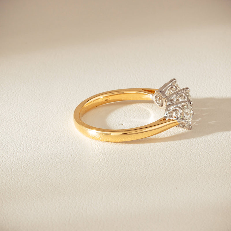 18ct Yellow Gold 1.40ct Diamond Coronado Ring - Ring - Walker & Hall