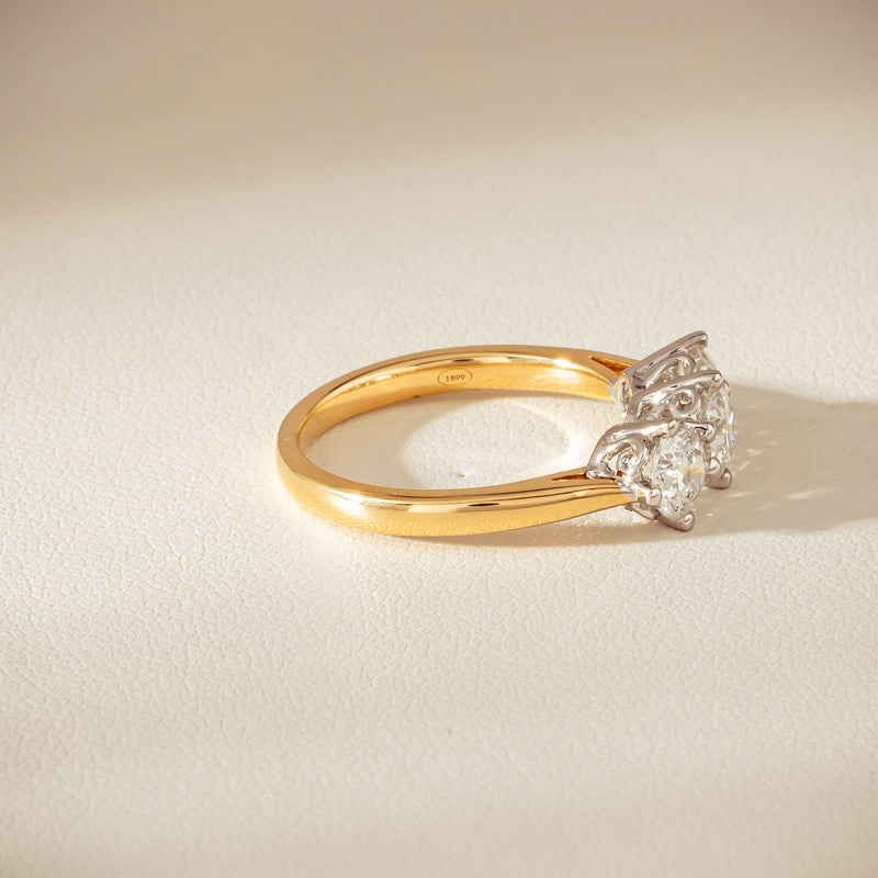 18ct Yellow Gold 1.40ct Diamond Coronado Ring - Ring - Walker & Hall