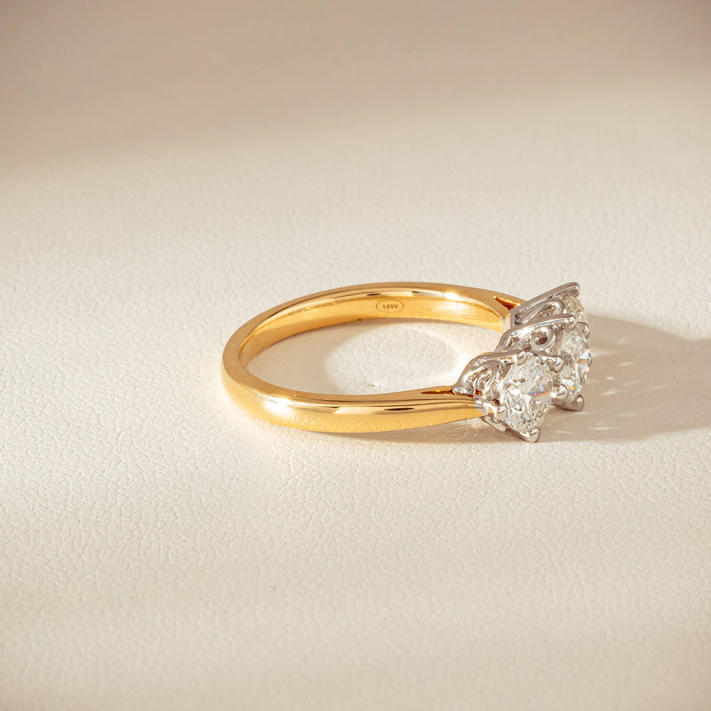 18ct Yellow Gold 1.40ct Diamond Coronado Ring - Ring - Walker & Hall