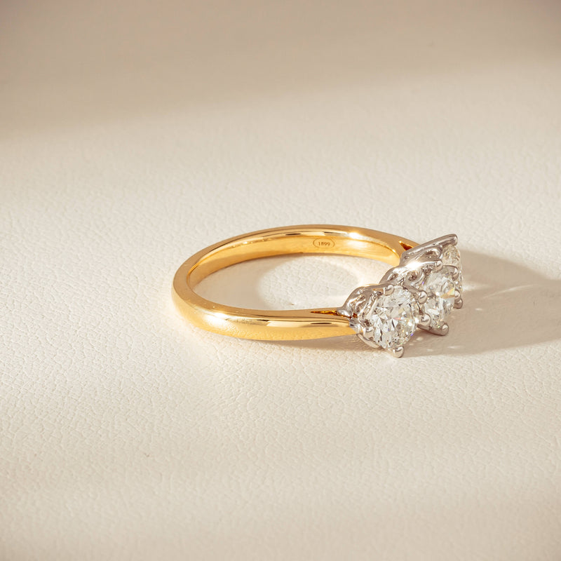 18ct Yellow Gold 1.40ct Diamond Coronado Ring - Ring - Walker & Hall