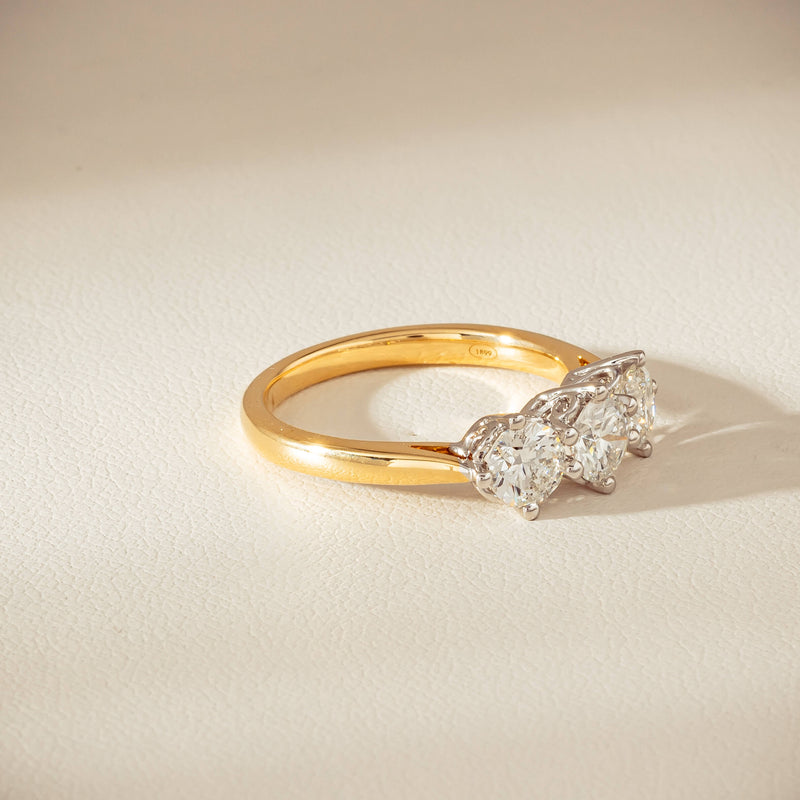 18ct Yellow Gold 1.40ct Diamond Coronado Ring - Ring - Walker & Hall