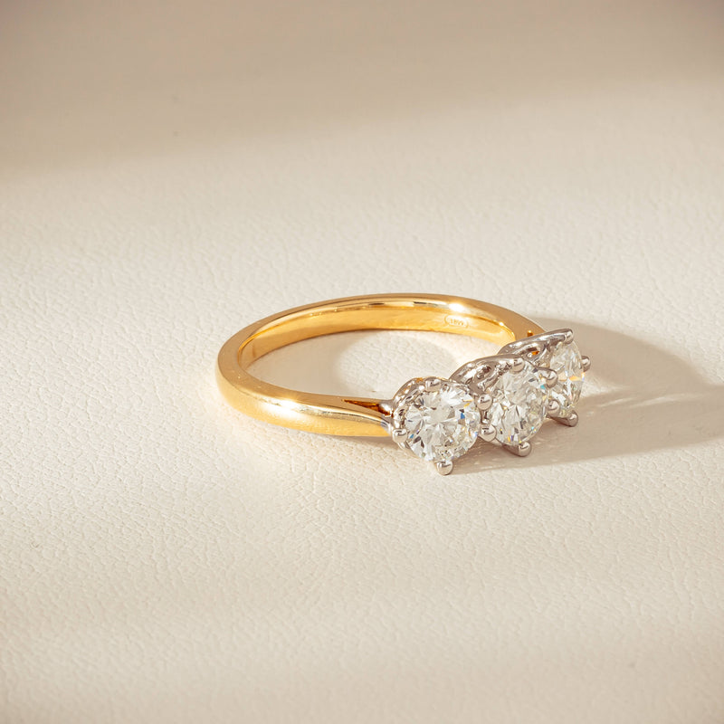 18ct Yellow Gold 1.40ct Diamond Coronado Ring - Ring - Walker & Hall