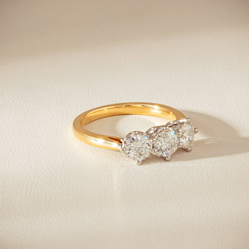 18ct Yellow Gold 1.40ct Diamond Coronado Ring - Ring - Walker & Hall