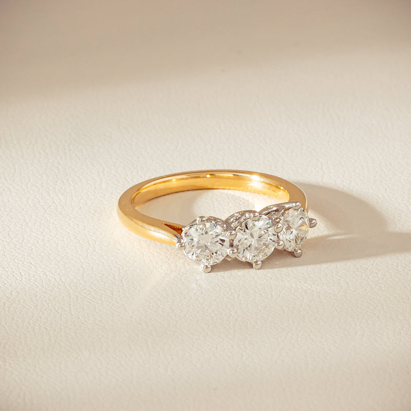 18ct Yellow Gold 1.40ct Diamond Coronado Ring - Ring - Walker & Hall