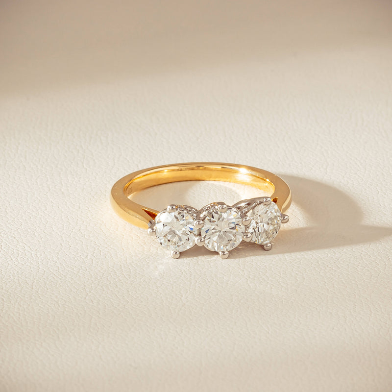 18ct Yellow Gold 1.40ct Diamond Coronado Ring - Ring - Walker & Hall