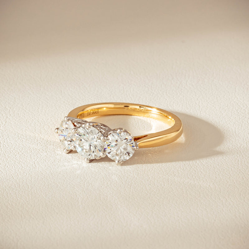 18ct Yellow Gold 2.00ct Diamond Coronado Ring - Ring - Walker & Hall