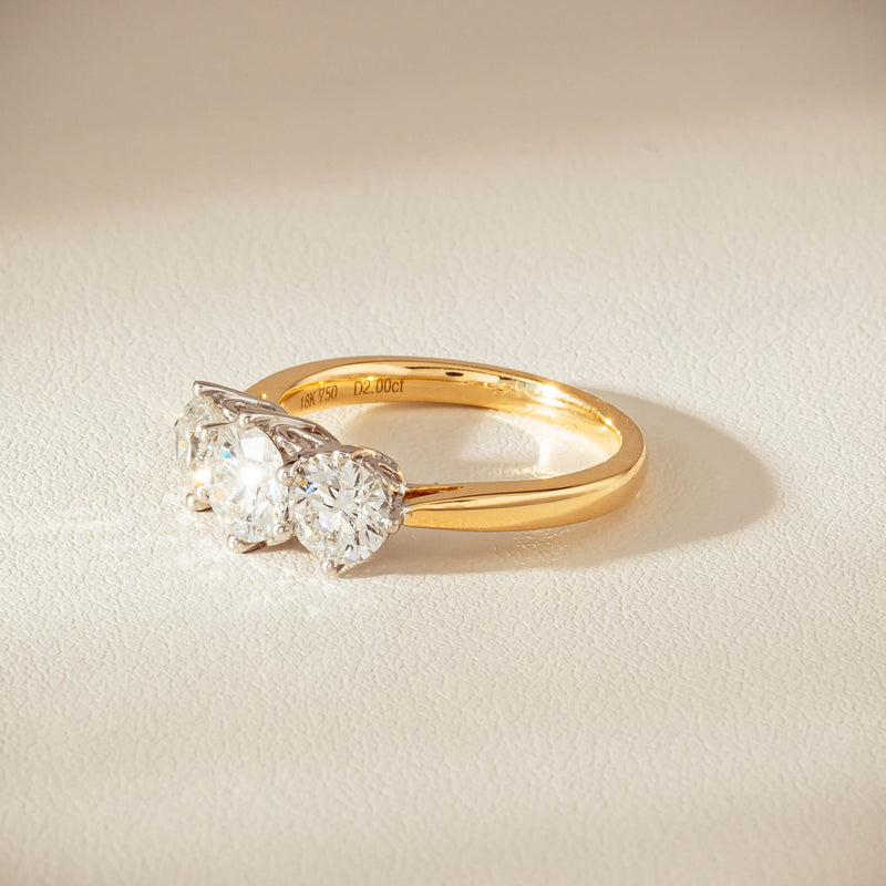 18ct Yellow Gold 2.00ct Diamond Coronado Ring - Ring - Walker & Hall