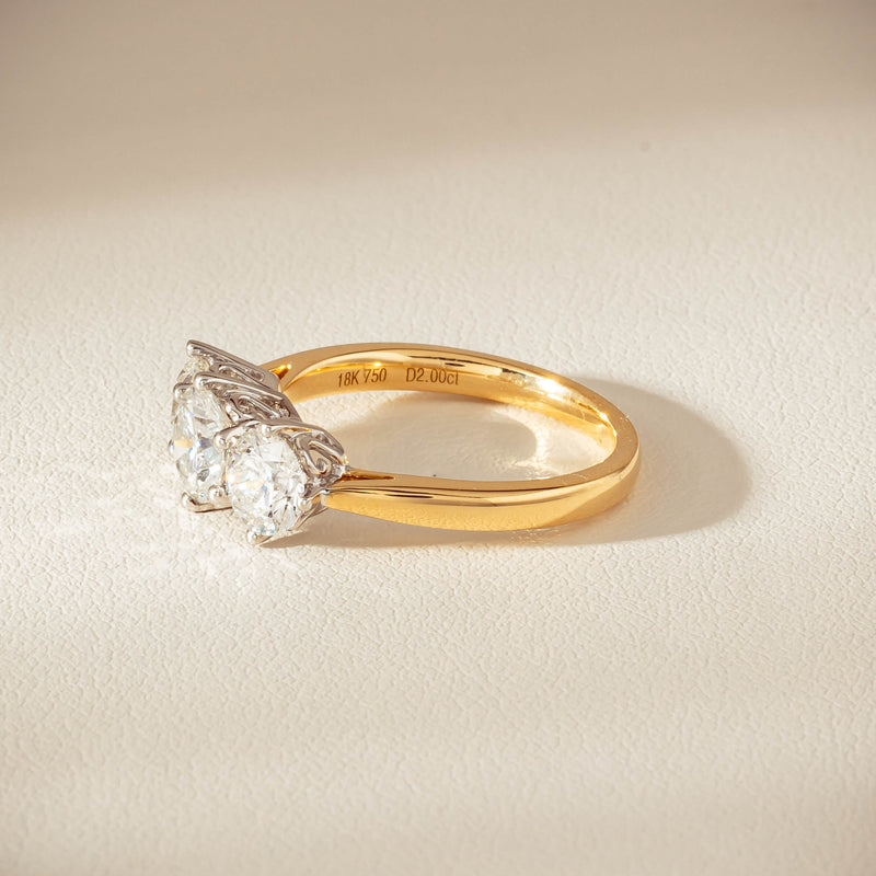 18ct Yellow Gold 2.00ct Diamond Coronado Ring - Ring - Walker & Hall