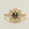 18ct Yellow Gold .73ct Black Diamond Cluster Ring - Ring - Walker & Hall