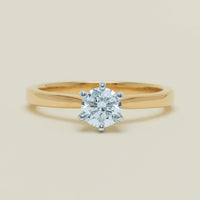 18ct Yellow Gold .60ct Reclaimed Diamond Capri Ring - Ring - Walker & Hall