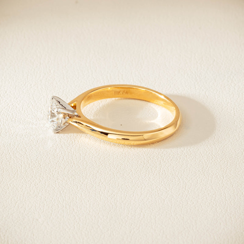 18ct Yellow Gold .72ct Reclaimed Diamond Venetian Ring - Ring - Walker & Hall