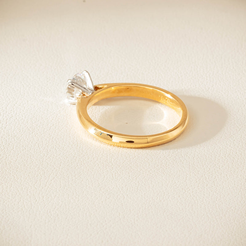 18ct Yellow Gold .72ct Reclaimed Diamond Venetian Ring - Ring - Walker & Hall