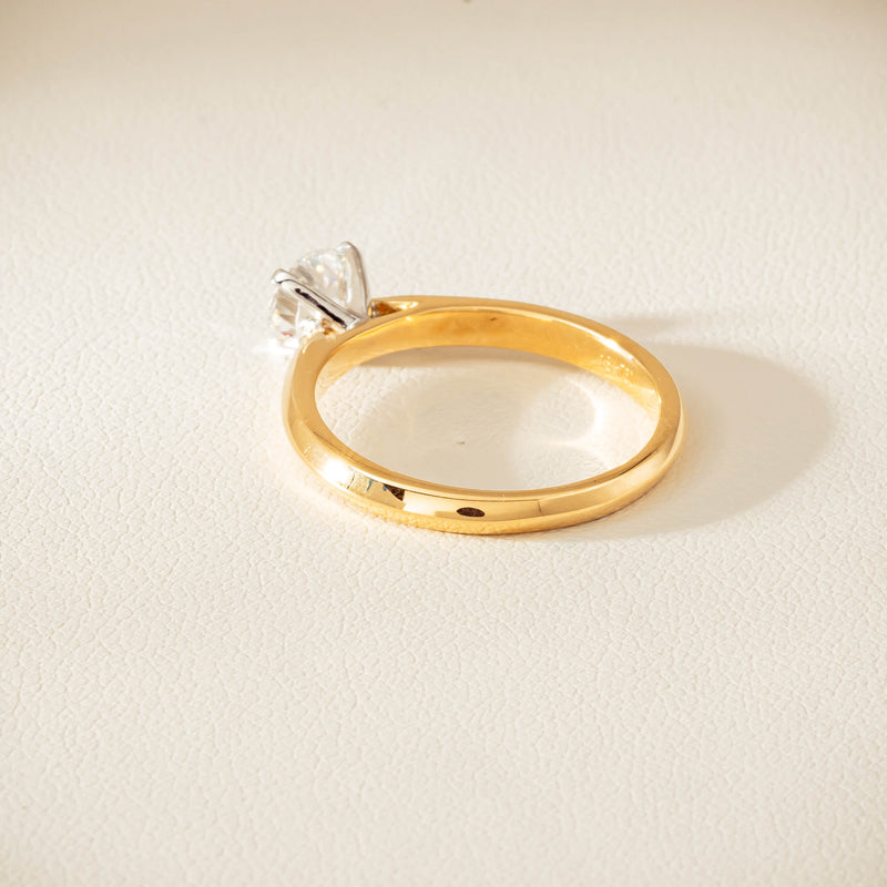 18ct Yellow Gold .72ct Reclaimed Diamond Venetian Ring - Ring - Walker & Hall