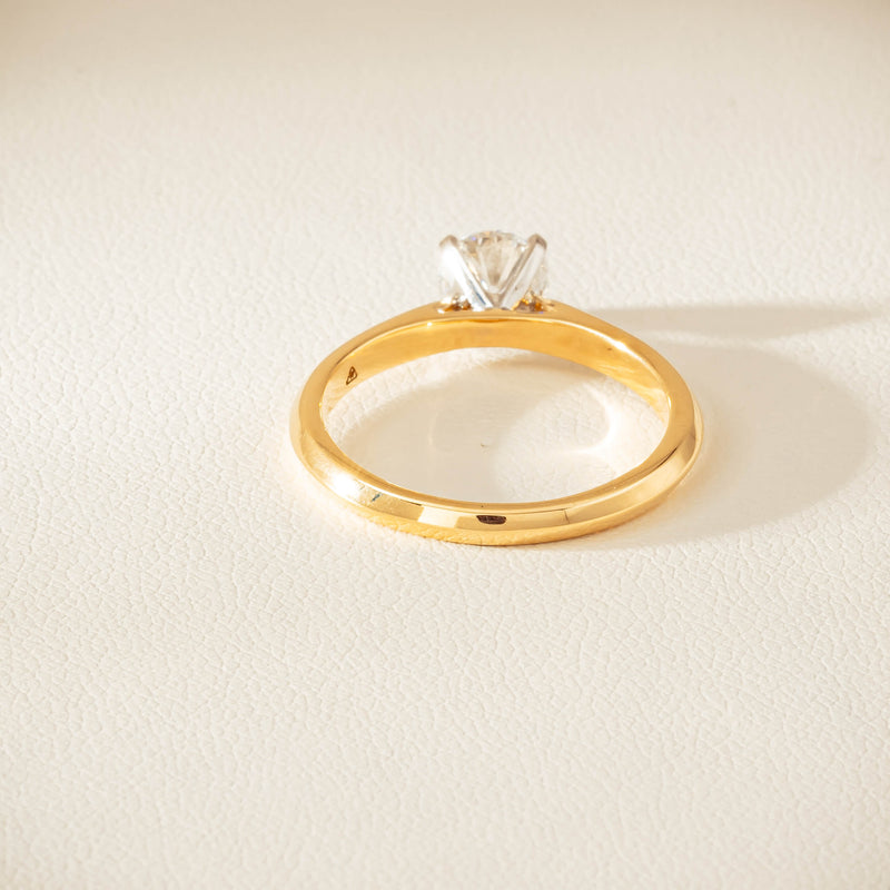 18ct Yellow Gold .72ct Reclaimed Diamond Venetian Ring - Ring - Walker & Hall