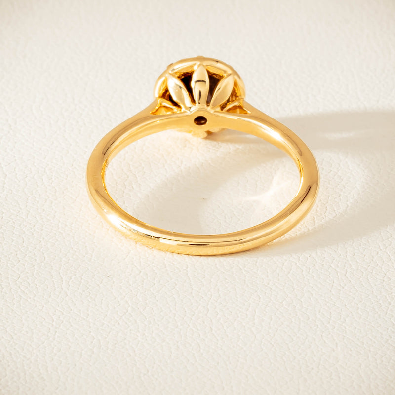 18ct Yellow Gold 1.07ct Black Diamond Solitaire Ring - Ring - Walker & Hall