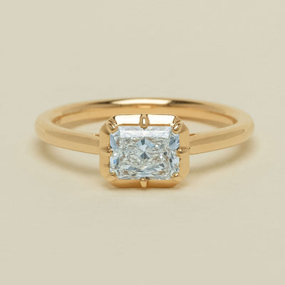 18ct Yellow Gold 1.00ct Radiant Diamond Dawn Ring - Ring - Walker & Hall
