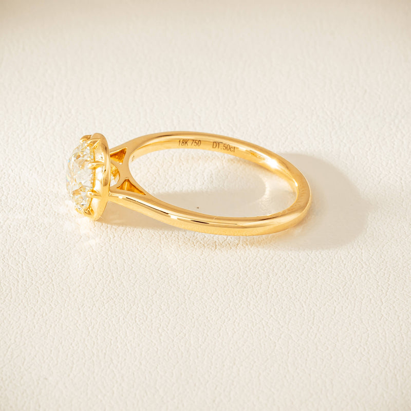 18ct Yellow Gold 1.50ct VS2 Diamond Dawn Ring - Ring - Walker & Hall