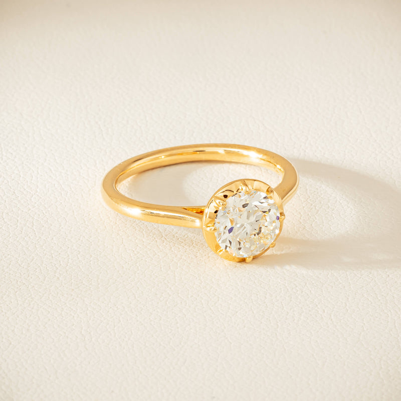 18ct Yellow Gold 1.50ct VS2 Diamond Dawn Ring - Ring - Walker & Hall