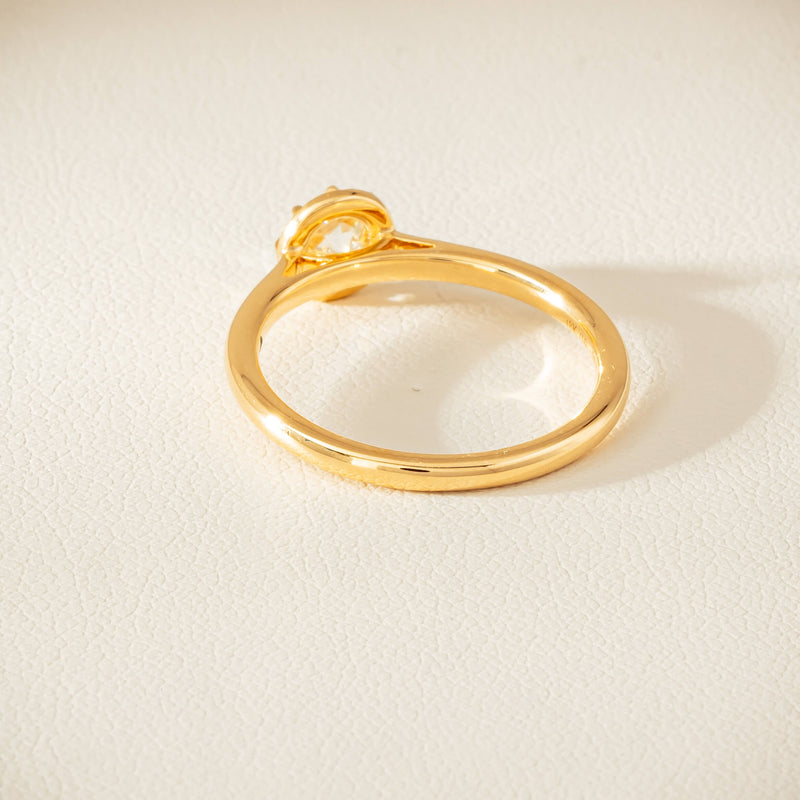 18ct Yellow Gold .50ct Reclaimed Old-Cut Diamond Dawn Ring - Ring - Walker & Hall