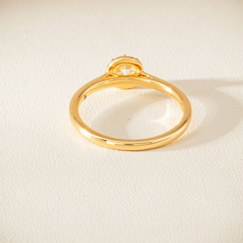 18ct Yellow Gold .50ct Reclaimed Old-Cut Diamond Dawn Ring - Ring - Walker & Hall