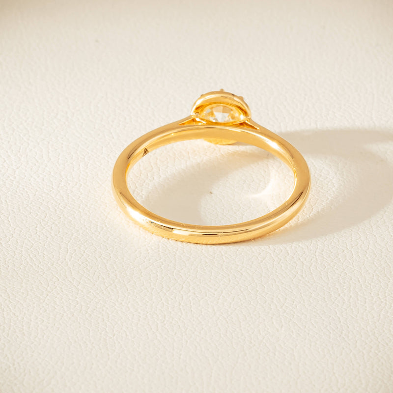 18ct Yellow Gold .50ct Reclaimed Old-Cut Diamond Dawn Ring - Ring - Walker & Hall