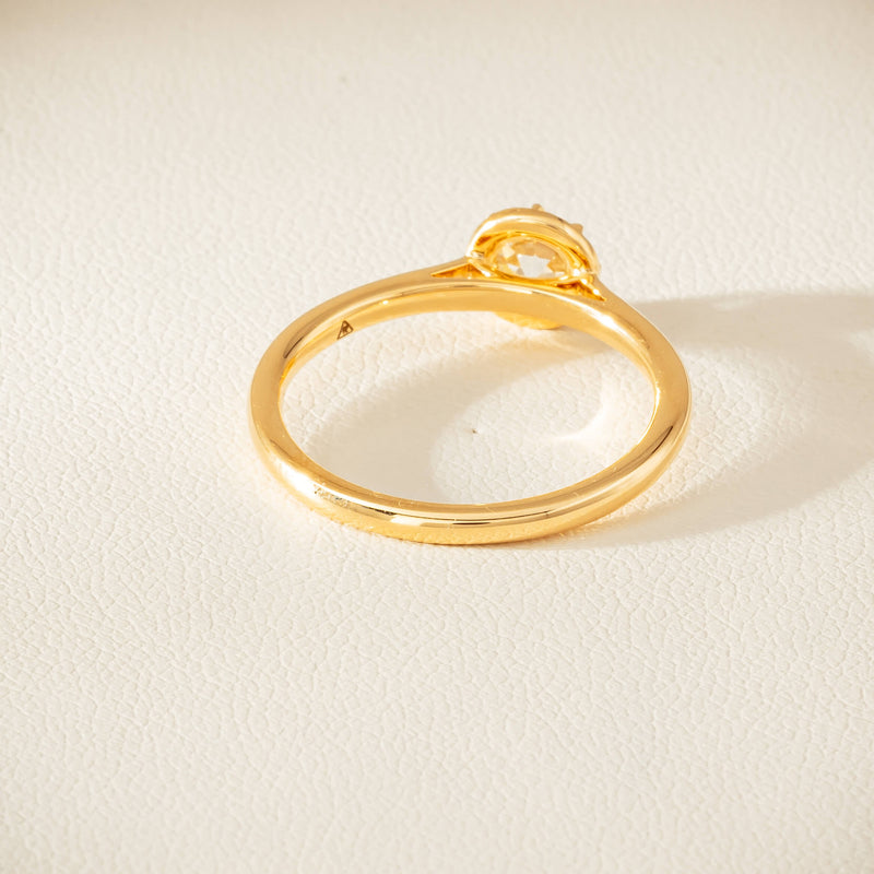 18ct Yellow Gold .50ct Reclaimed Old-Cut Diamond Dawn Ring - Ring - Walker & Hall