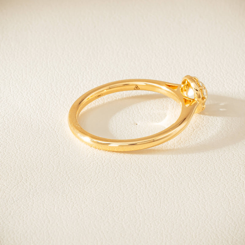 18ct Yellow Gold .50ct Reclaimed Old-Cut Diamond Dawn Ring - Ring - Walker & Hall