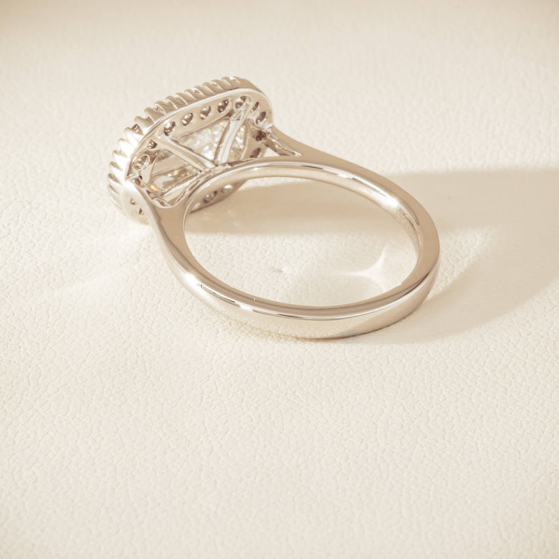 18ct White Gold 1.01ct Fancy-Cut Diamond Daisy Ring - Ring - Walker & Hall