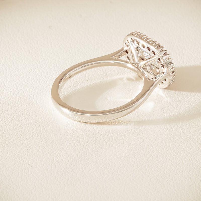 18ct White Gold 1.01ct Fancy-Cut Diamond Daisy Ring - Ring - Walker & Hall