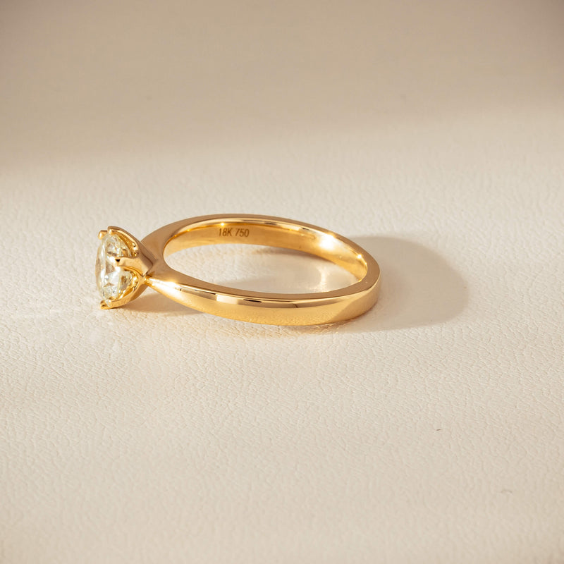 18ct Yellow Gold 1.05ct Reclaimed Fancy Diamond Nova Ring - Ring - Walker & Hall