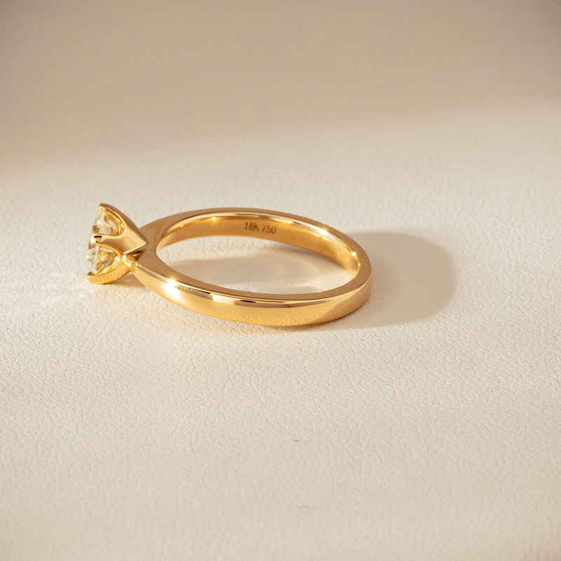 18ct Yellow Gold 1.05ct Reclaimed Fancy Diamond Nova Ring - Ring - Walker & Hall