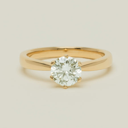18ct Yellow Gold 1.05ct Reclaimed Fancy Diamond Nova Ring - Ring - Walker & Hall