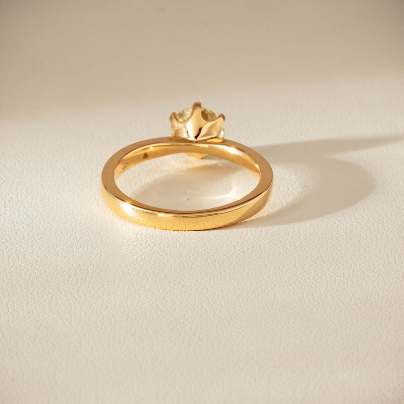 18ct Yellow Gold 1.05ct Reclaimed Fancy Diamond Nova Ring - Ring - Walker & Hall