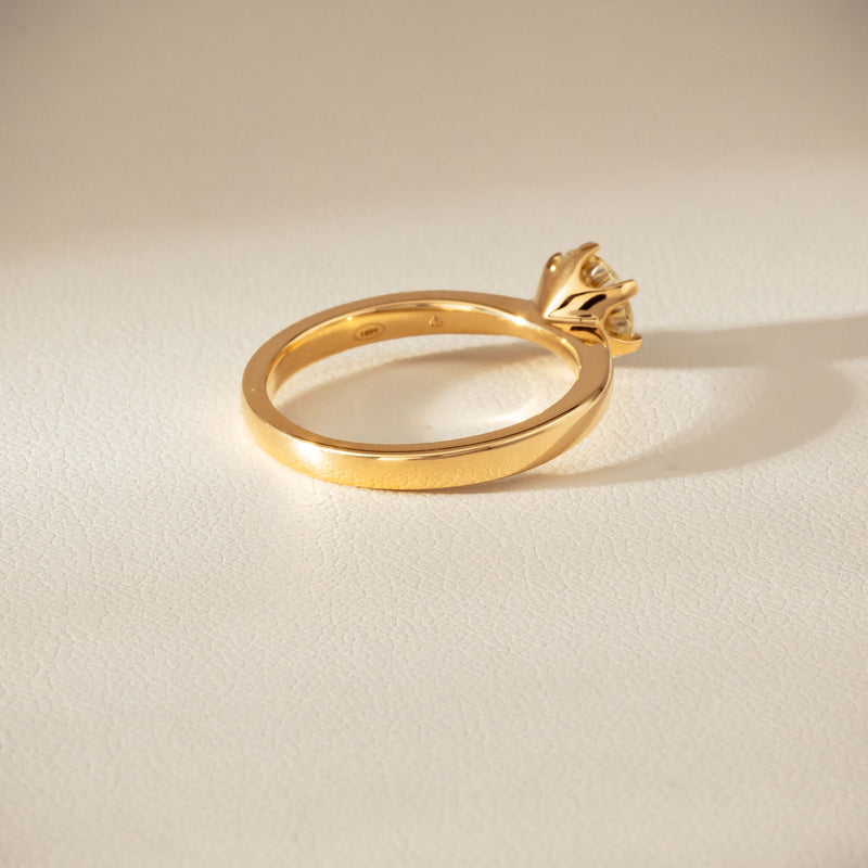 18ct Yellow Gold 1.05ct Reclaimed Fancy Diamond Nova Ring - Ring - Walker & Hall