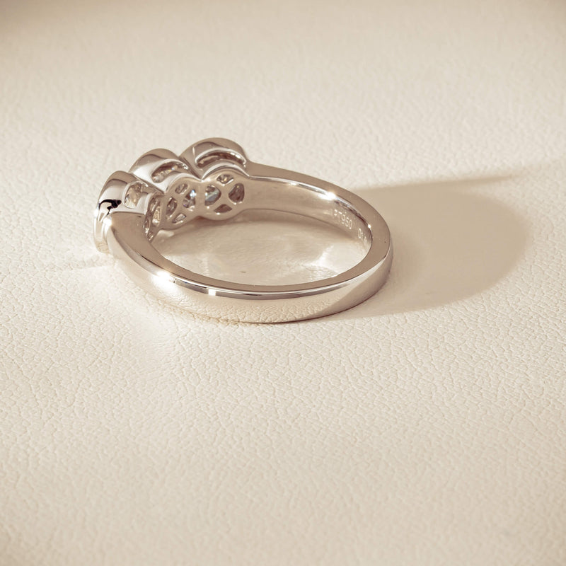 Platinum 1.61ct Reclaimed Diamond Three-Stone Natalia Ring - Ring - Walker & Hall