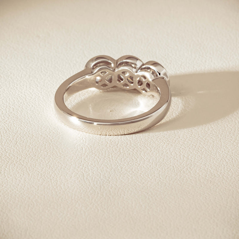 Platinum 1.61ct Reclaimed Diamond Three-Stone Natalia Ring - Ring - Walker & Hall