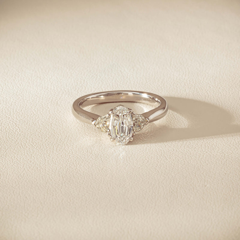 18ct White Gold 1.01ct Oval-Cut Diamond Ring - Ring - Walker & Hall