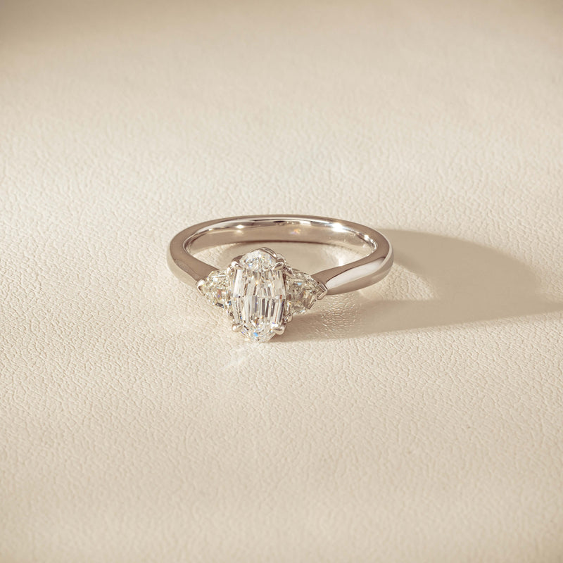 18ct White Gold 1.01ct Oval-Cut Diamond Ring - Ring - Walker & Hall