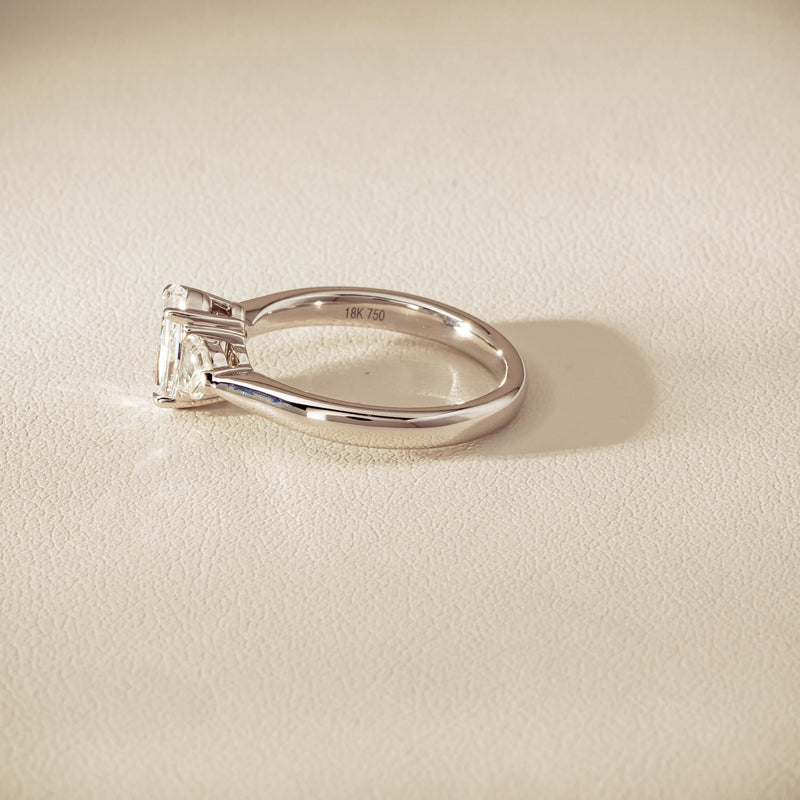 18ct White Gold 1.01ct Oval-Cut Diamond Ring - Ring - Walker & Hall