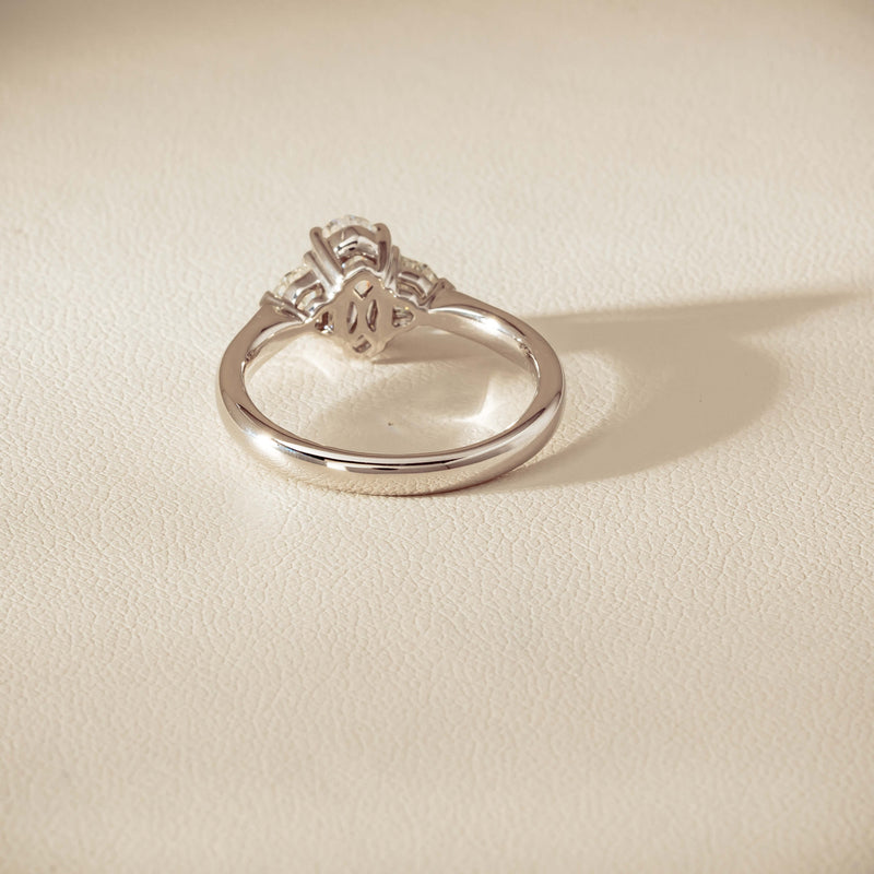 18ct White Gold 1.01ct Oval-Cut Diamond Ring - Ring - Walker & Hall