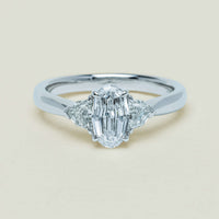 18ct White Gold 1.01ct Oval-Cut Diamond Ring - Ring - Walker & Hall